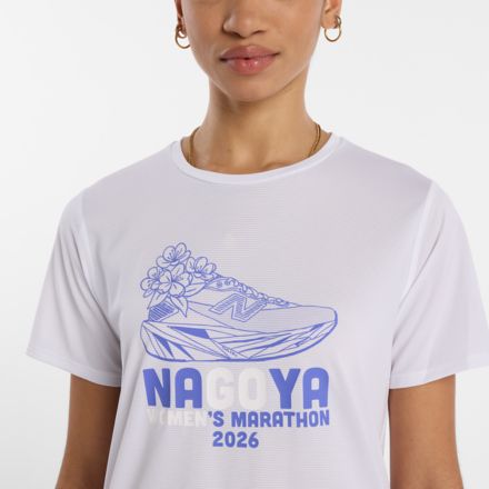 名古屋スポーツエッセンシャルズグラフィックTシャツ6, NB 103 WHITE with White, WT59FIWT