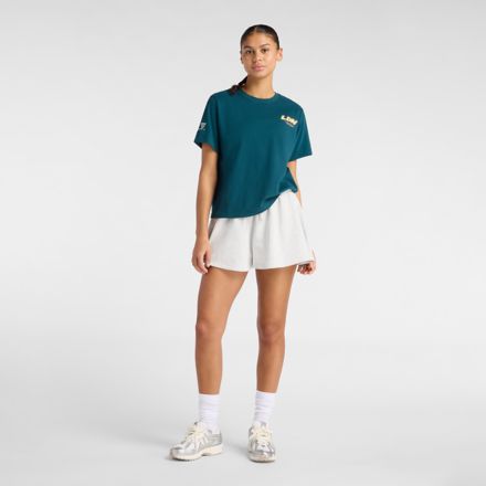 London Edition Oversized Graphic T-Shirt 3, MEDUSA GREEN, WT6105S9AAV