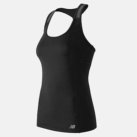 New Balance Reflective Strap Top, WT61142BK image number null