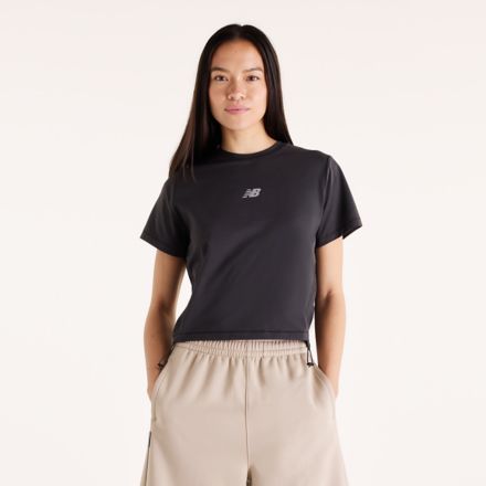 NBX Shifted 2 Active Dry 抽褶 T 恤, 淡奶油, WT6137DUABR