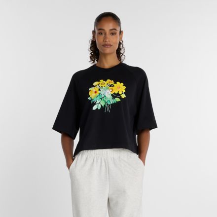 ウォーターカラーイエローボクシーTシャツ