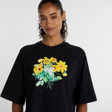 ウォーターカラーイエローボクシーTシャツ