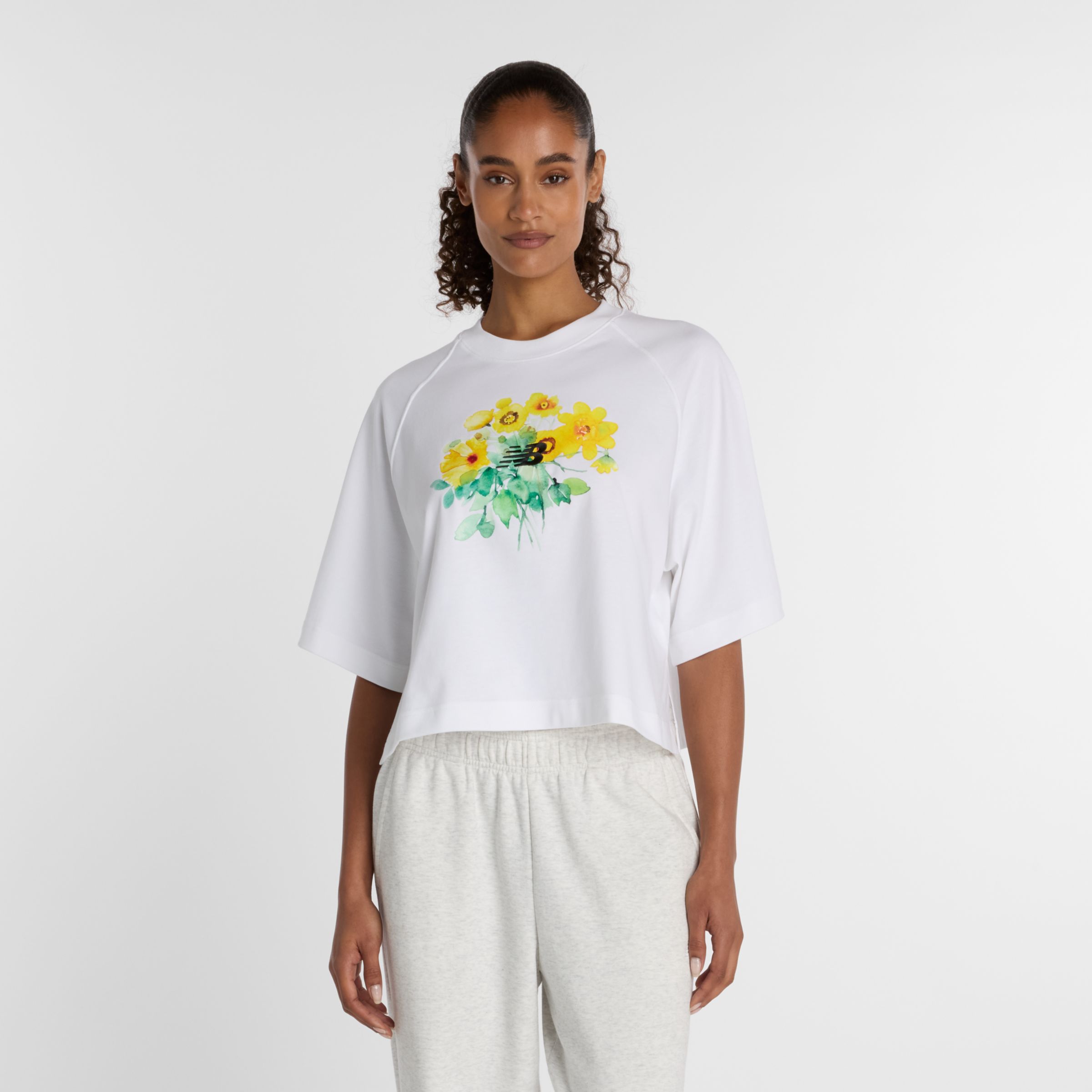 Watercolor Yellow Boxy T-Shirt