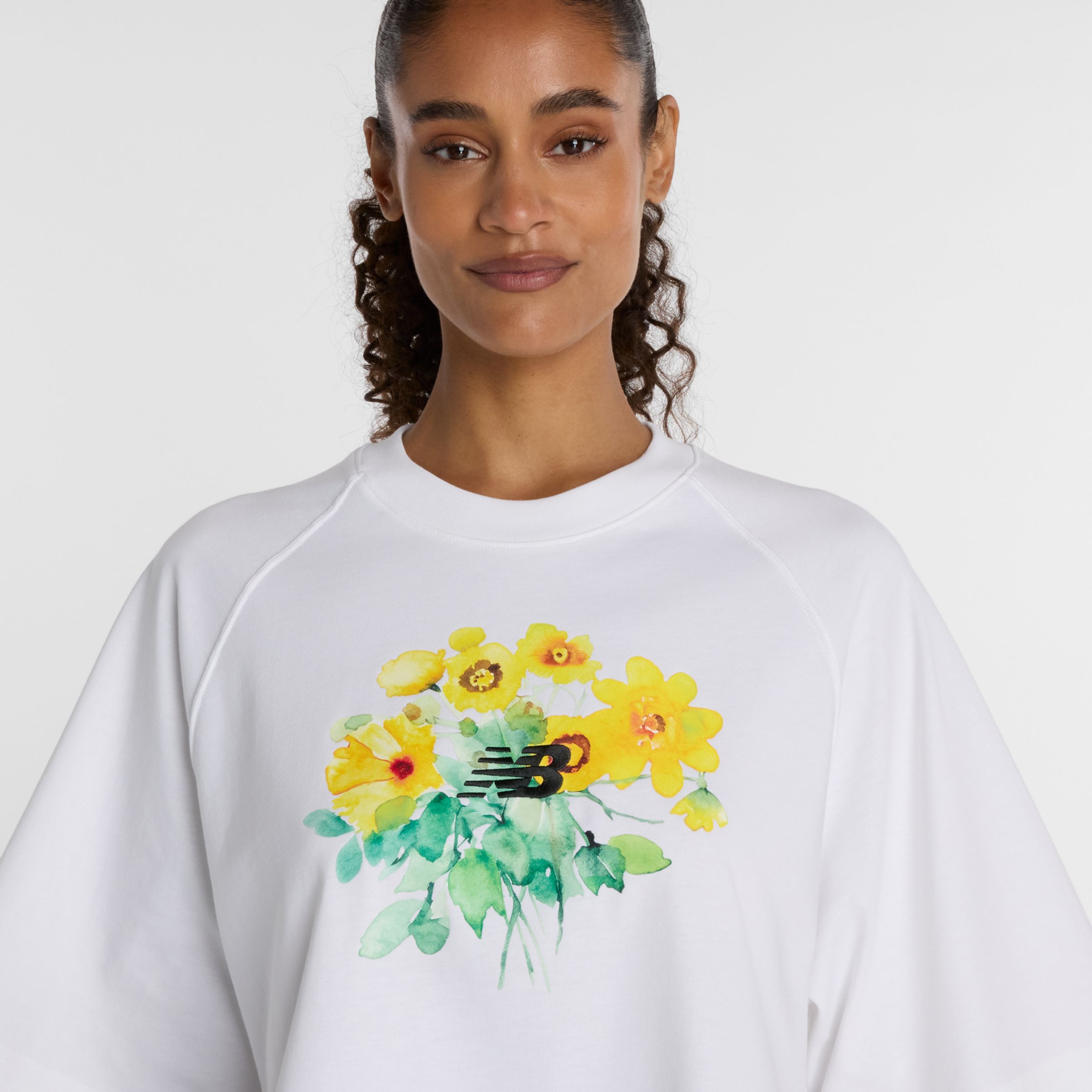 Watercolor Yellow Boxy T-Shirt