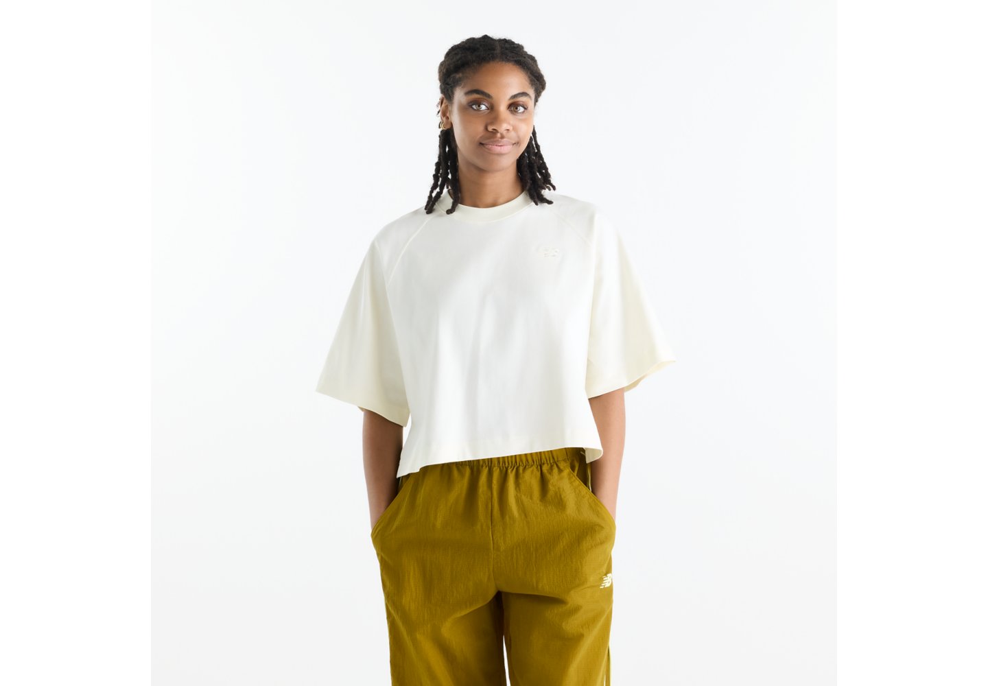 New Balance Raglan Oversized T-Shirt in Angora — photo 1 of 1