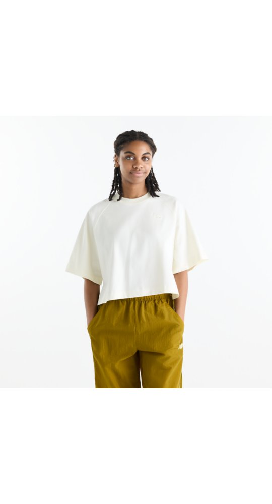 New Balance Raglan Oversized T-Shirt in Angora