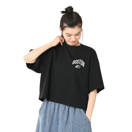 エンブロイダリードNBショートスリーブ, BLACK with Black, WT6154X5BK