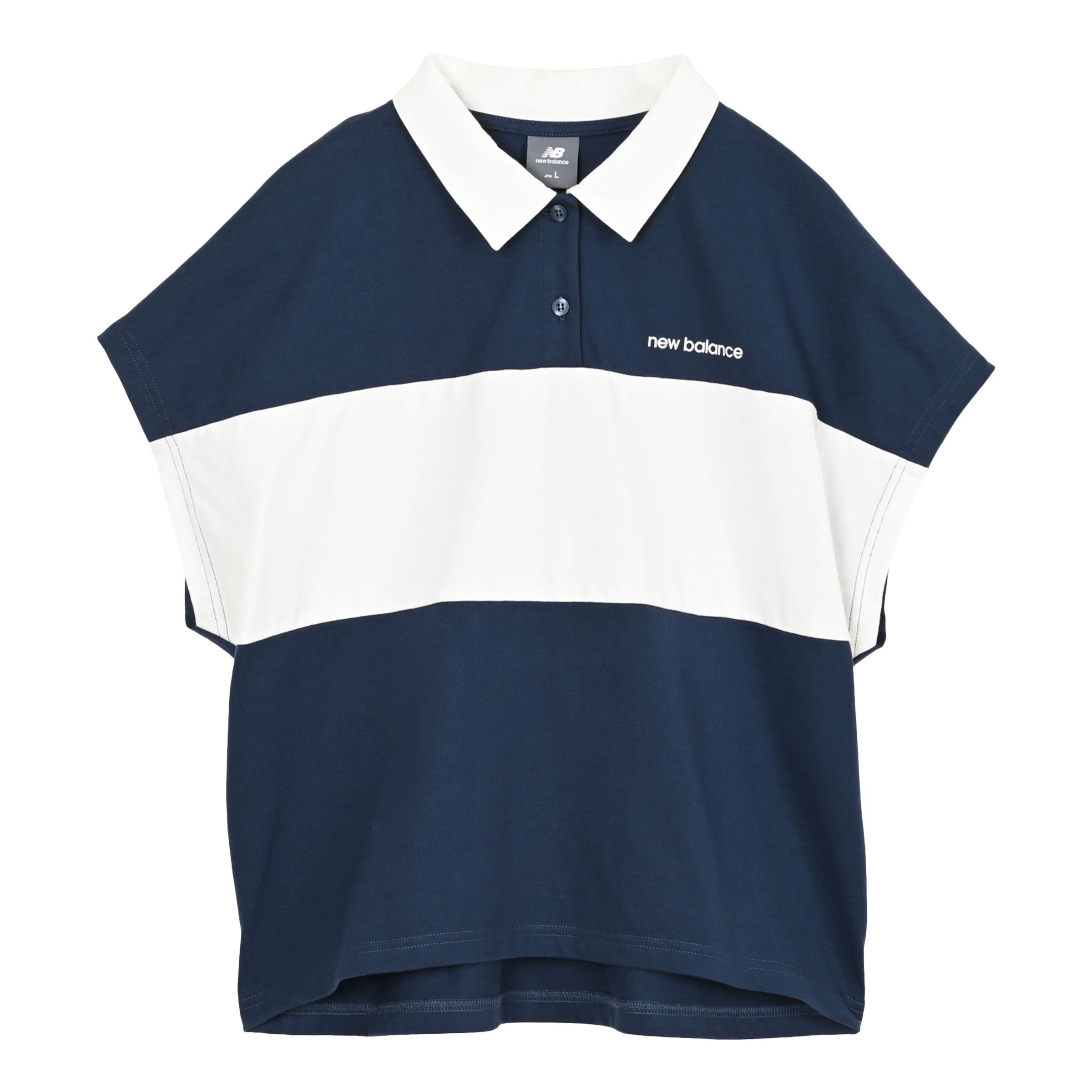 カラーブロッキングポロシャツ