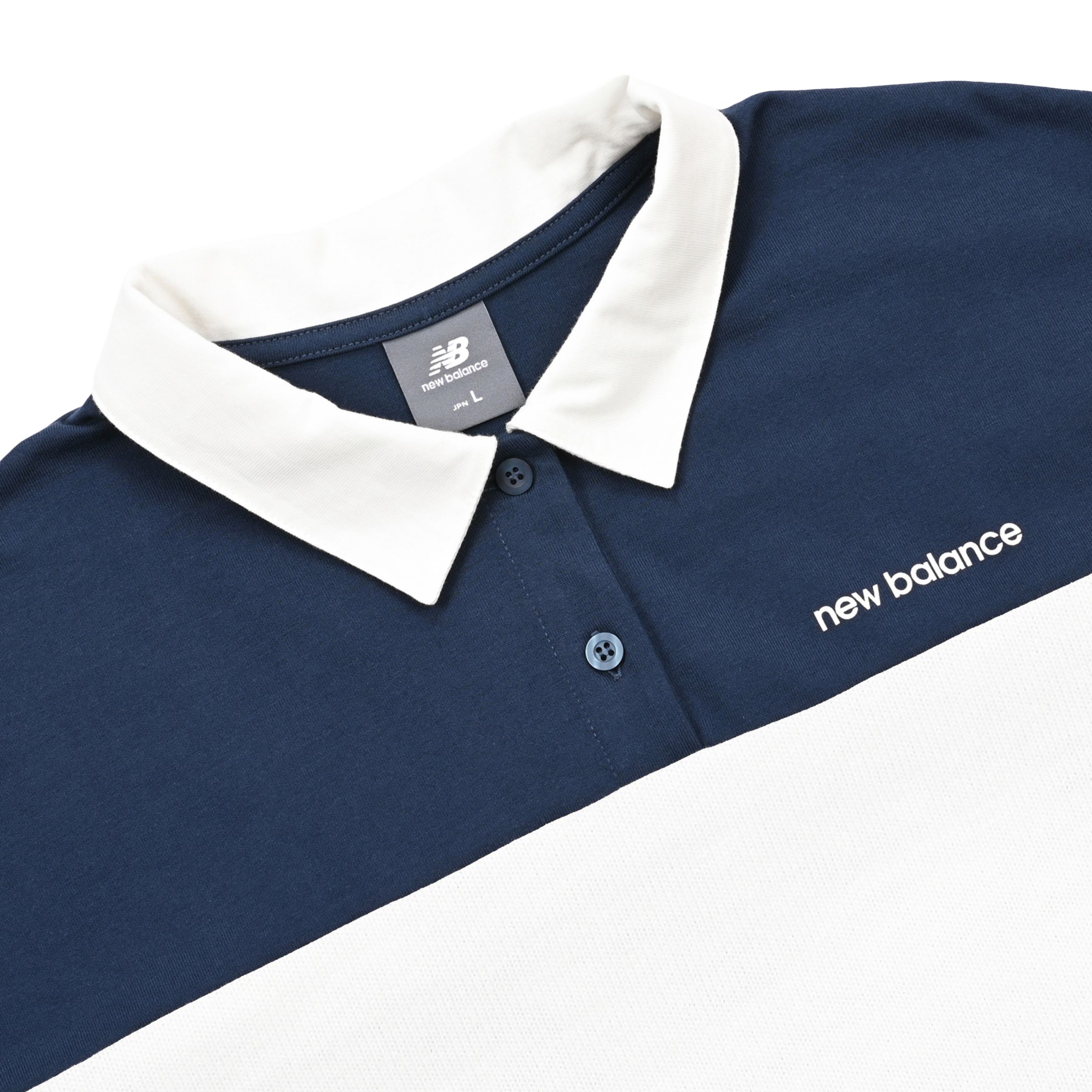 カラーブロッキングポロシャツ