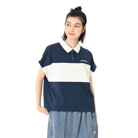 カラーブロッキングポロシャツ, NB NAVY with Blue, WT616368NNY