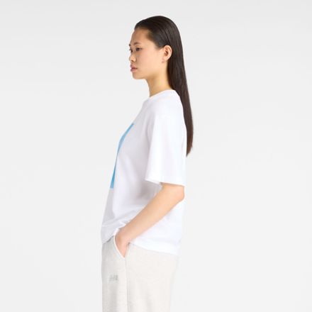 NB GREY Photo T-shirt Blue
