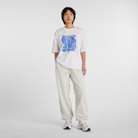 T-shirt d&eacute;contract&eacute; Wavey, NB 103 WHITE, WT61794QWT