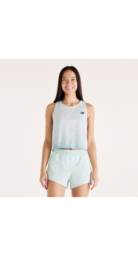New Balance Viz-Tech Run Singlet in Cosmic Jade