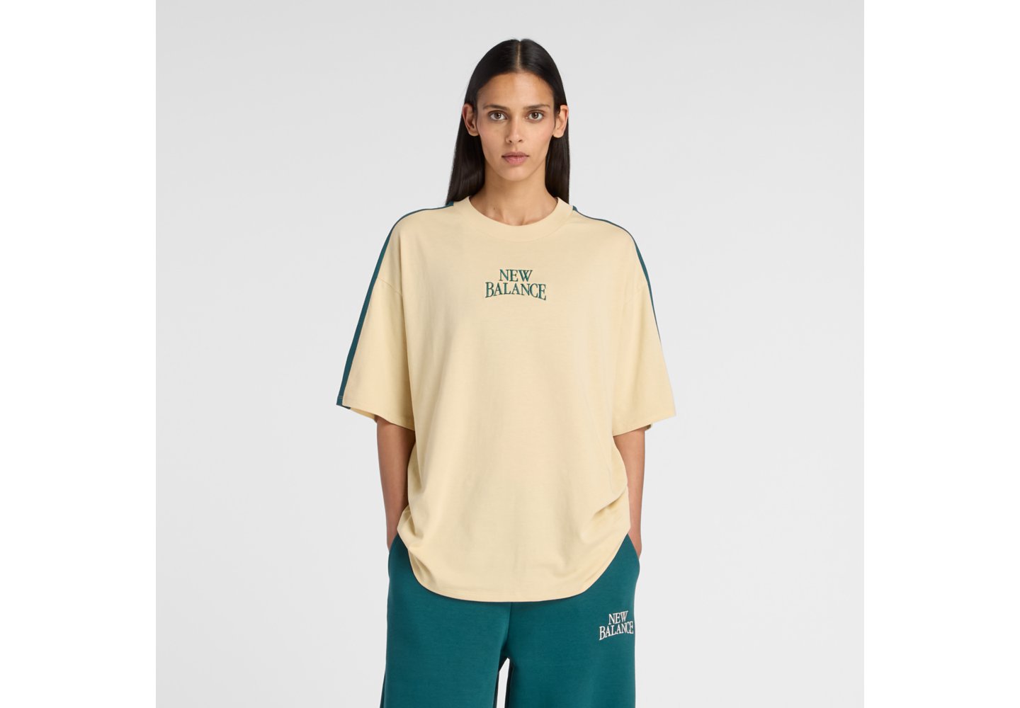 New Balance Trackside Oversized T-Shirt in Toasted Sesame — photo 1 of 1