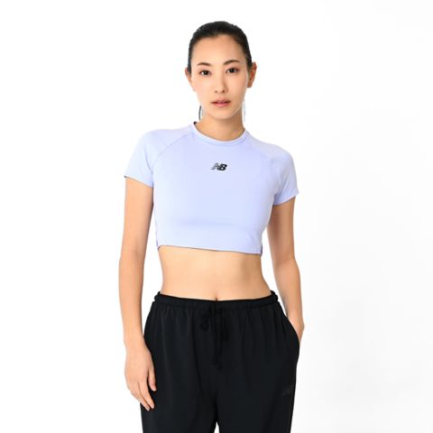 Женские футболки New Balance Fast Days Fitted Crop T-Shirt