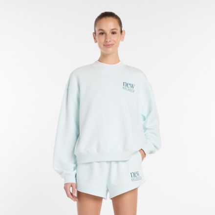 Reimagined Fleece Crew, GLINT BLUE, WT61A3XYAAW
