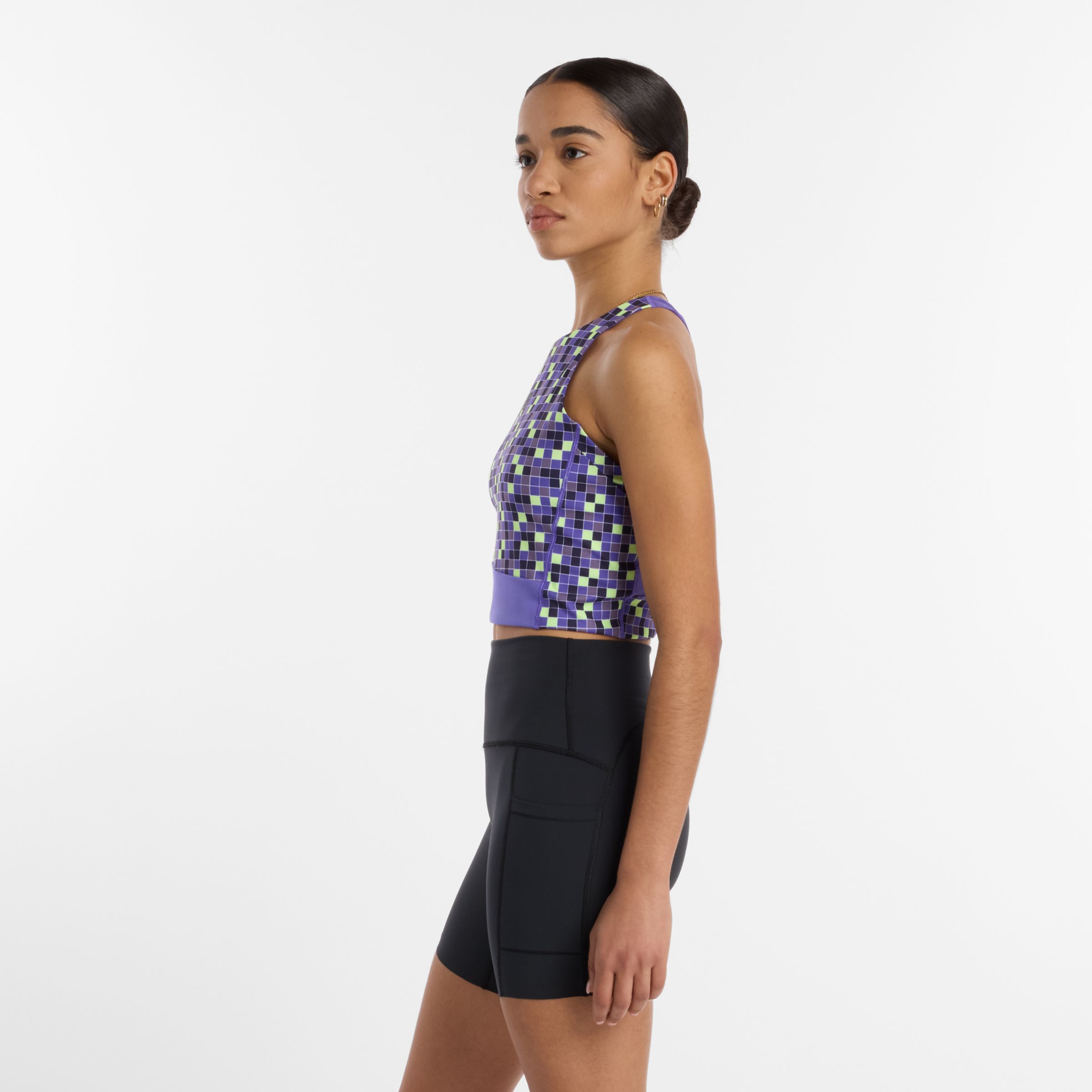 United Airlines NYC Half Printed Sleek Storage Race Crop