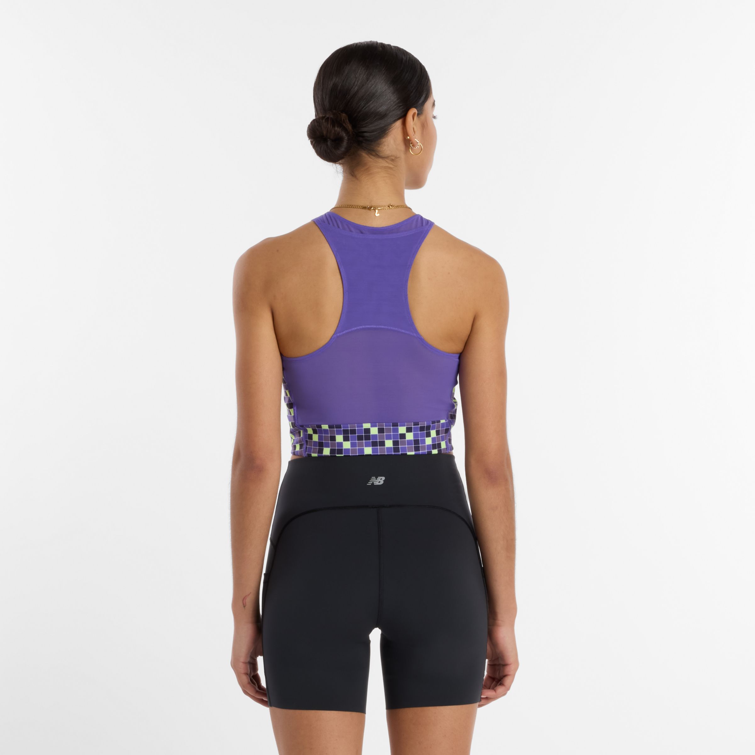 United Airlines NYC Half Printed Sleek Storage Race Crop