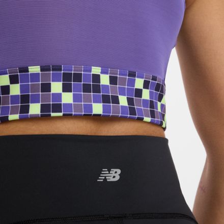 United Airlines NYC Half Printed Sleek Storage Race Crop