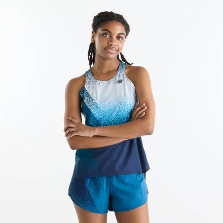 Race Day Ultra Light Printed Singlet, ELECTRIC PURPLE, WT61B671ATD