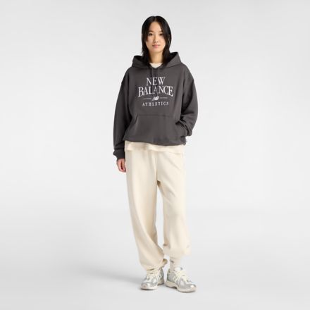 Trackside 法式毛圈布連帽上衣, 麻冷灰, WT61C00MABR