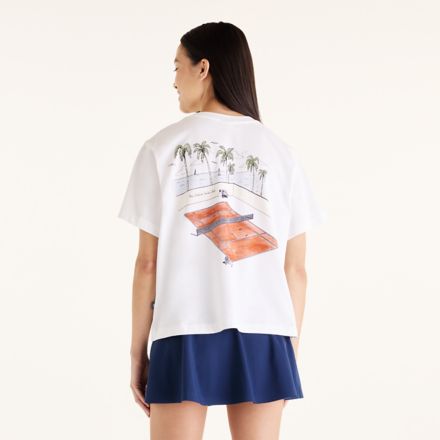 テニスグラフィックTシャツ