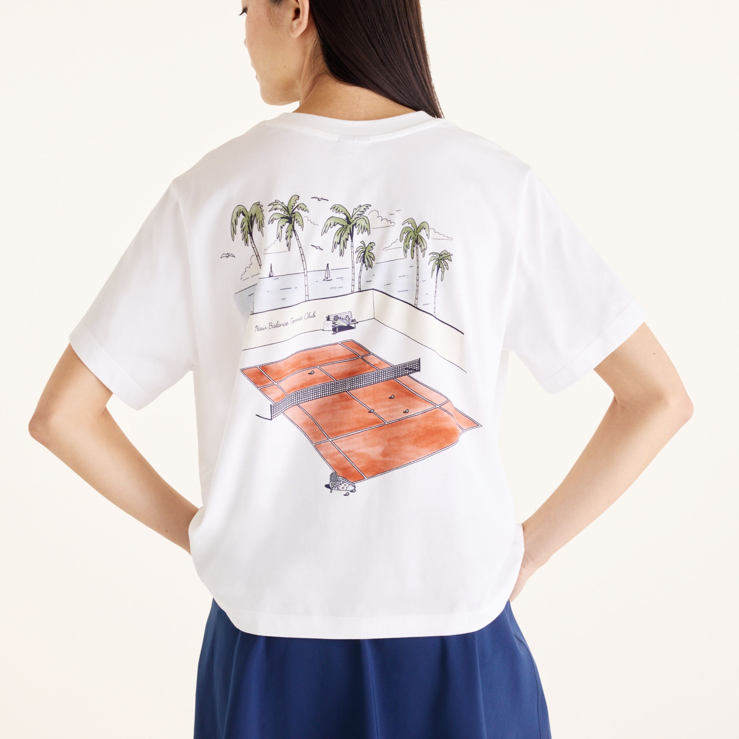 テニスグラフィックTシャツ