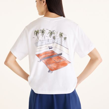 テニスグラフィックTシャツ