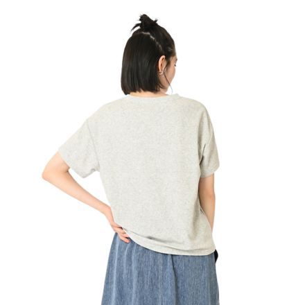 パイルショートスリーブTシャツ, Athletic Grey Heather with Grey, WT61F159AGT