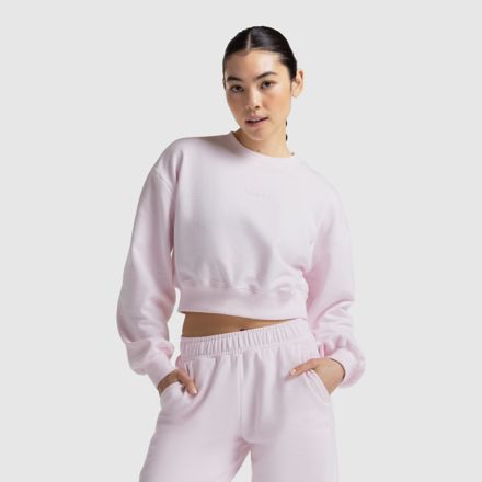 Klutch Athletics French Terry Crew, PINK SALT with Pink, WT61F6ZVAAA