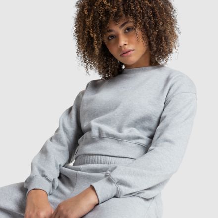 Klutch X NB Cotton Fleece Crewneck, Gris atl&eacute;tico jaspedado with GRIS, WT61F6ZVAGT