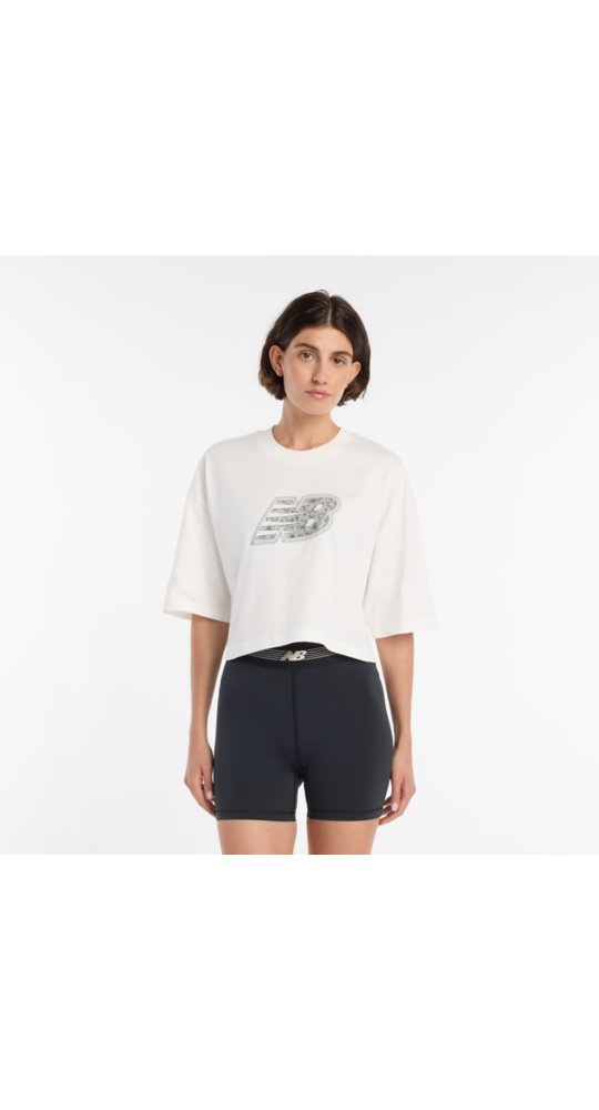 New Balance Lace NB T-Shirt in Sea Salt