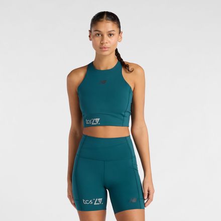 London Edition NB Sleek Storage Race Crop, MEDUSA GREEN with Green, WT61G3GBAAV