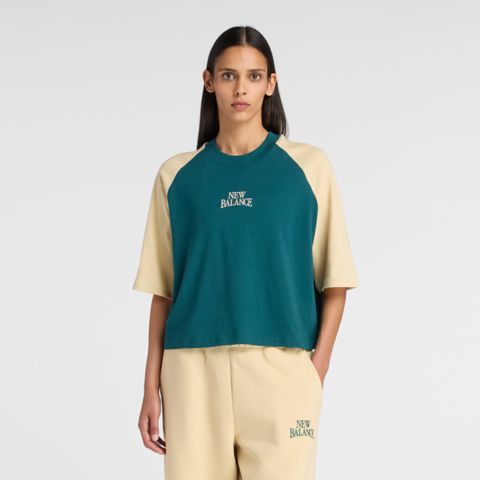 Женские футболки New Balance Trackside Raglan T-Shirt