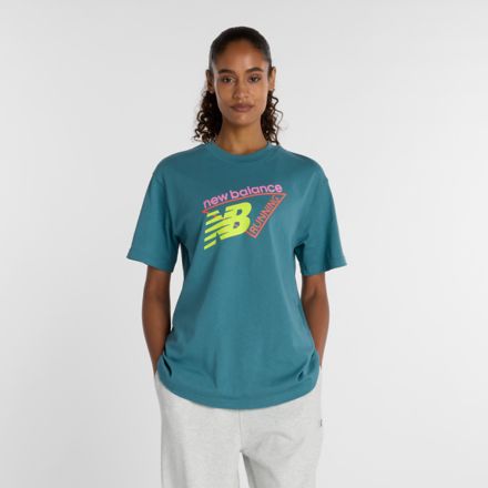 Classic Tri-Logo T-Shirt, BIG TEAL, WT61J82IAAZ