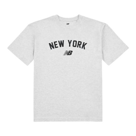 New York City Cropped Logo T-Shirt, Ash Heather, WT61L57IAHH