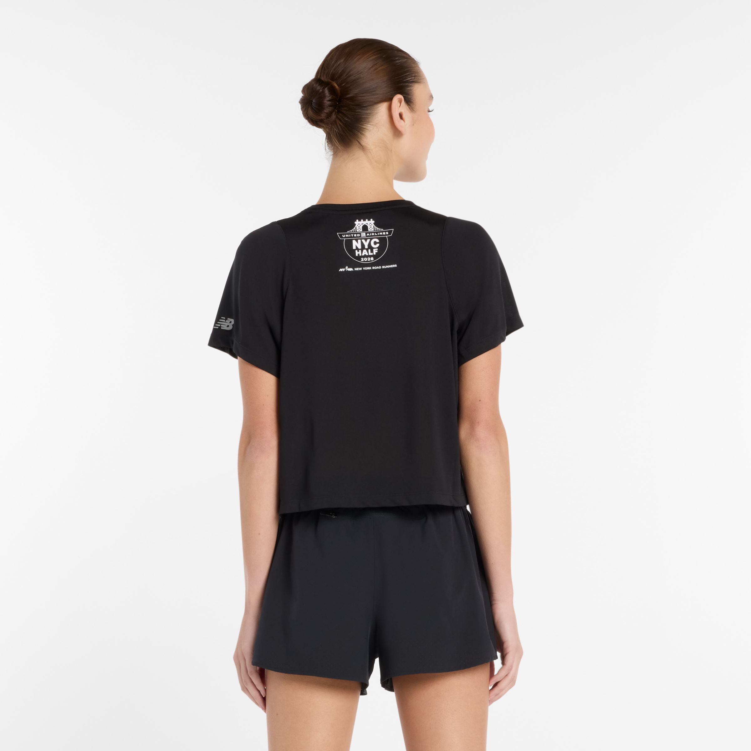 United Airlines NYC Half Women's Drapey Jersey T-Shirt