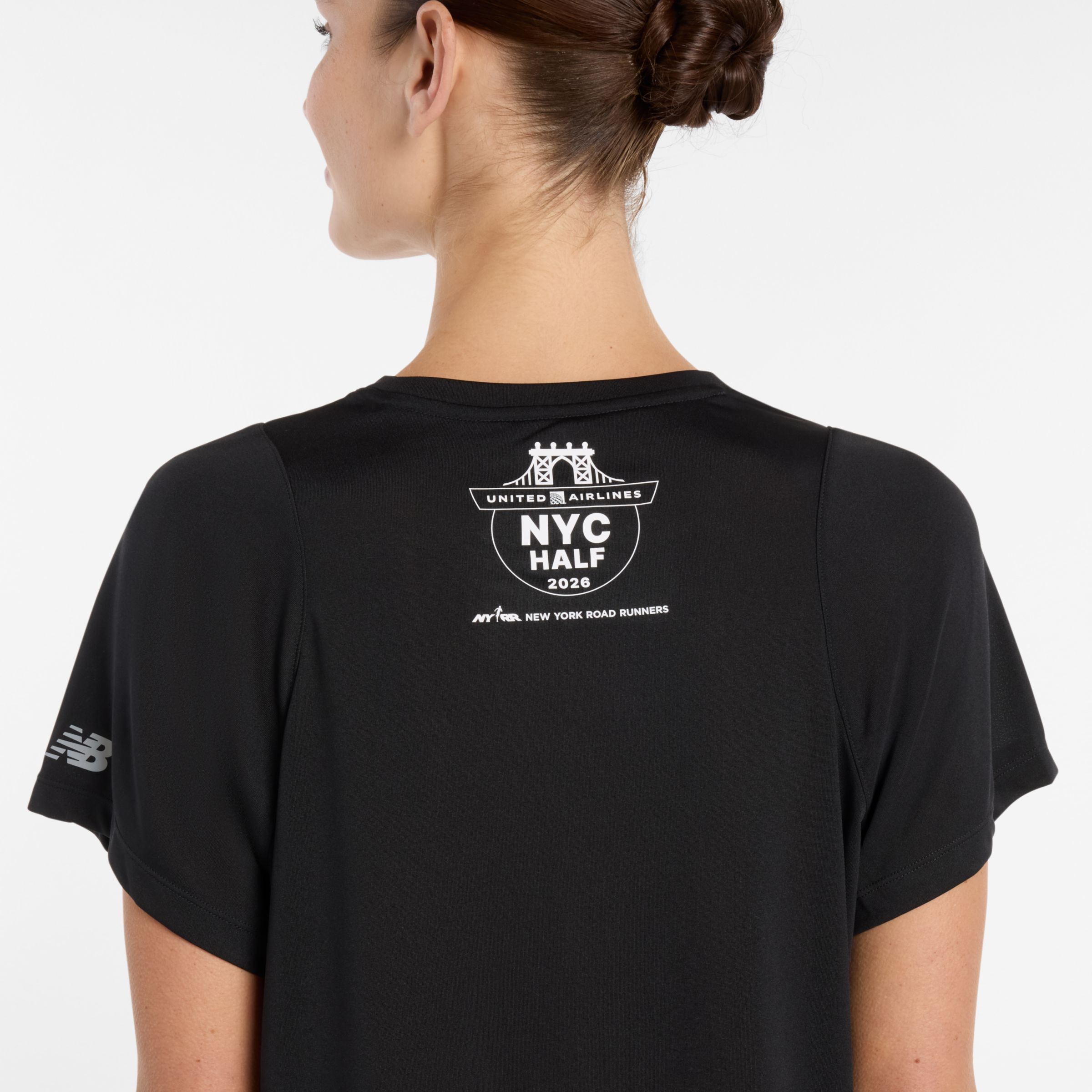 United Airlines NYC Half Women's Drapey Jersey T-Shirt