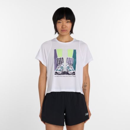 United Airlines NYC Half Women's Drapey Jersey T-Shirt