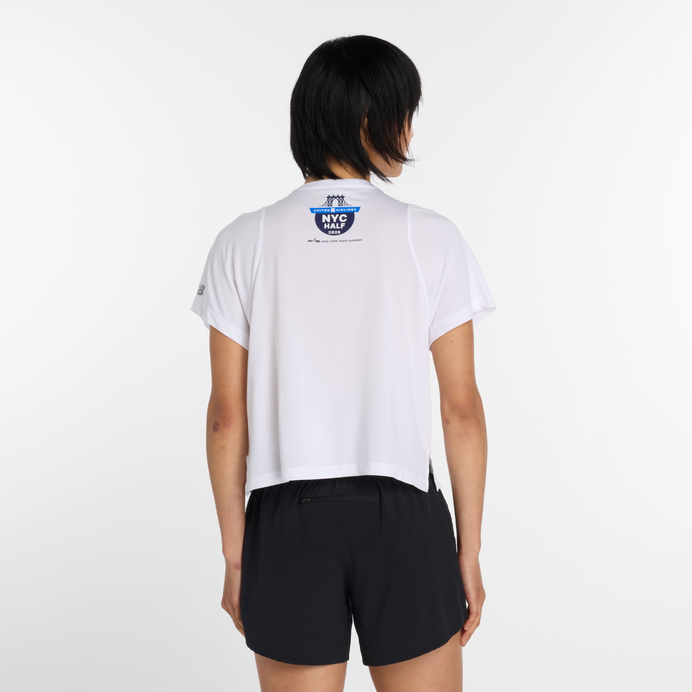 United Airlines NYC Half Women's Drapey Jersey T-Shirt