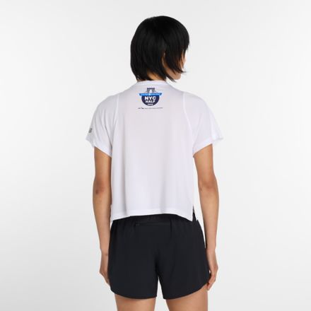 United Airlines NYC Half Women's Drapey Jersey T-Shirt