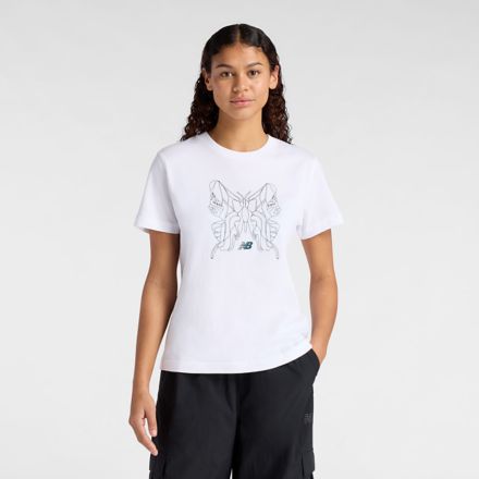 Butterfly Oversized T-Shirt, WHITE, WT61M6WOWT