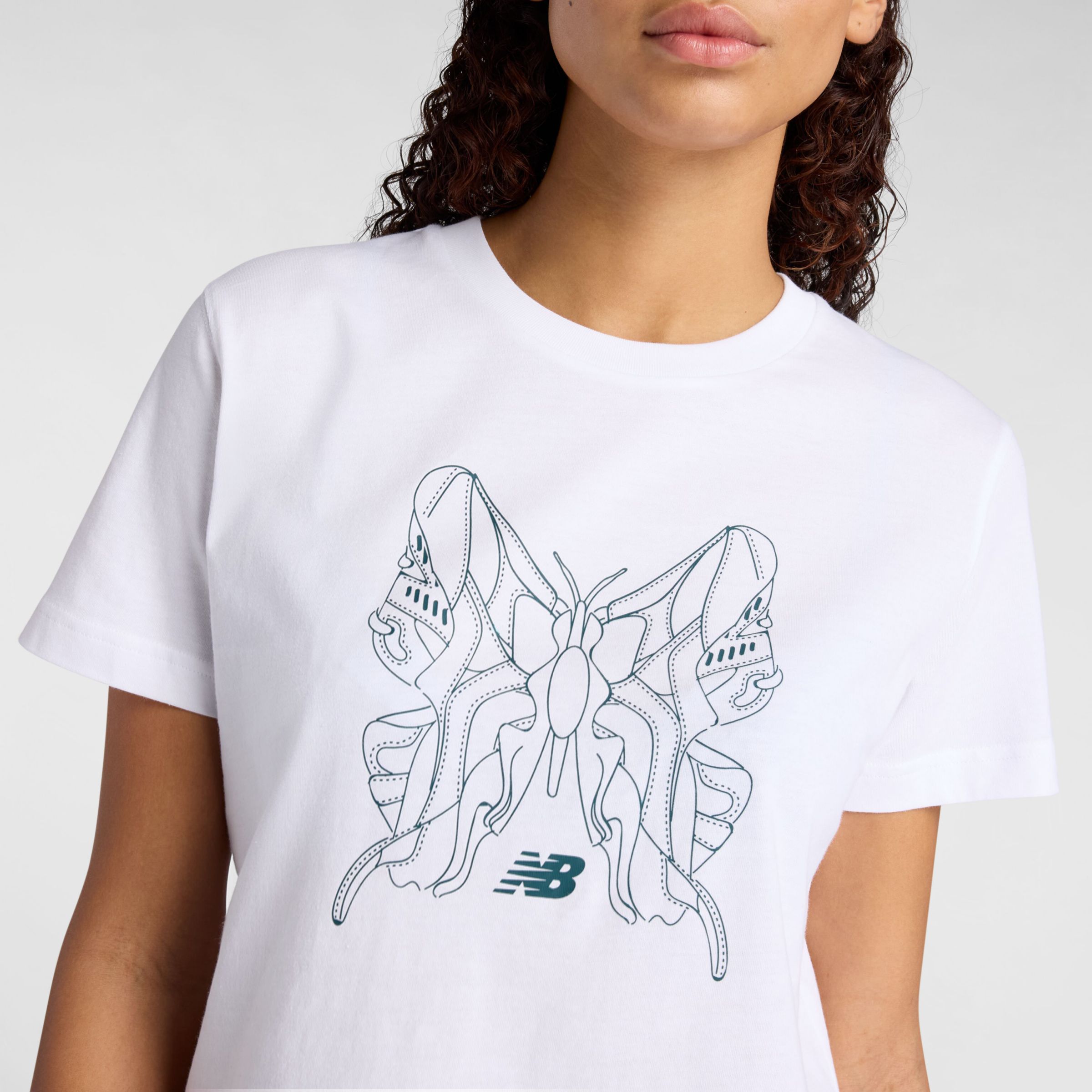 New Balance Butterfly Oversized T-Shirt, WT61M6WOWT
