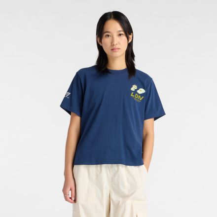 London Edition Oversized Graphic T-Shirt 1, NB NAVY with Blue, WT61N0CVNNY