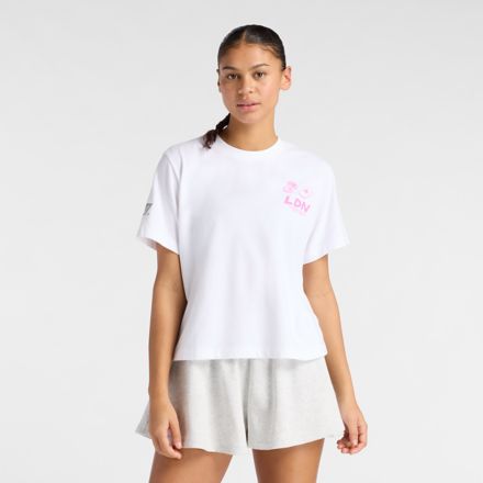 London Edition Oversized Graphic T-Shirt 1, NB 103 WHITE with White, WT61N0CVWT