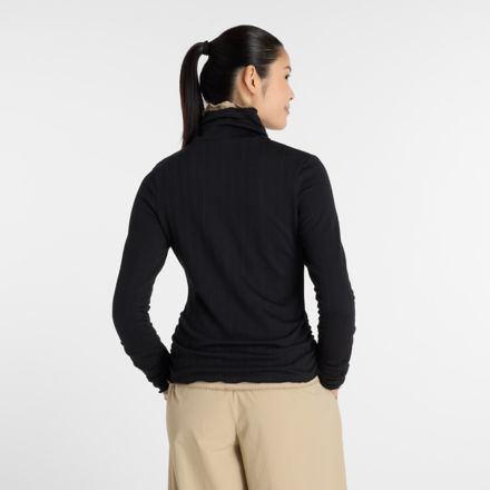 NB GREY カラーブロック長袖トップ