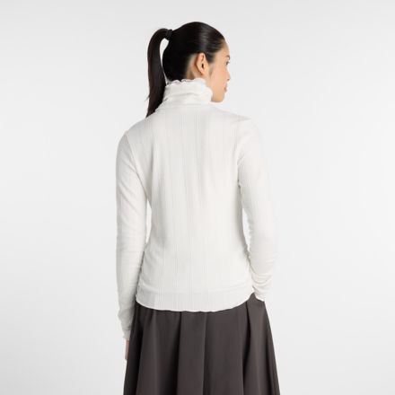 NB GREY カラーブロック長袖トップ