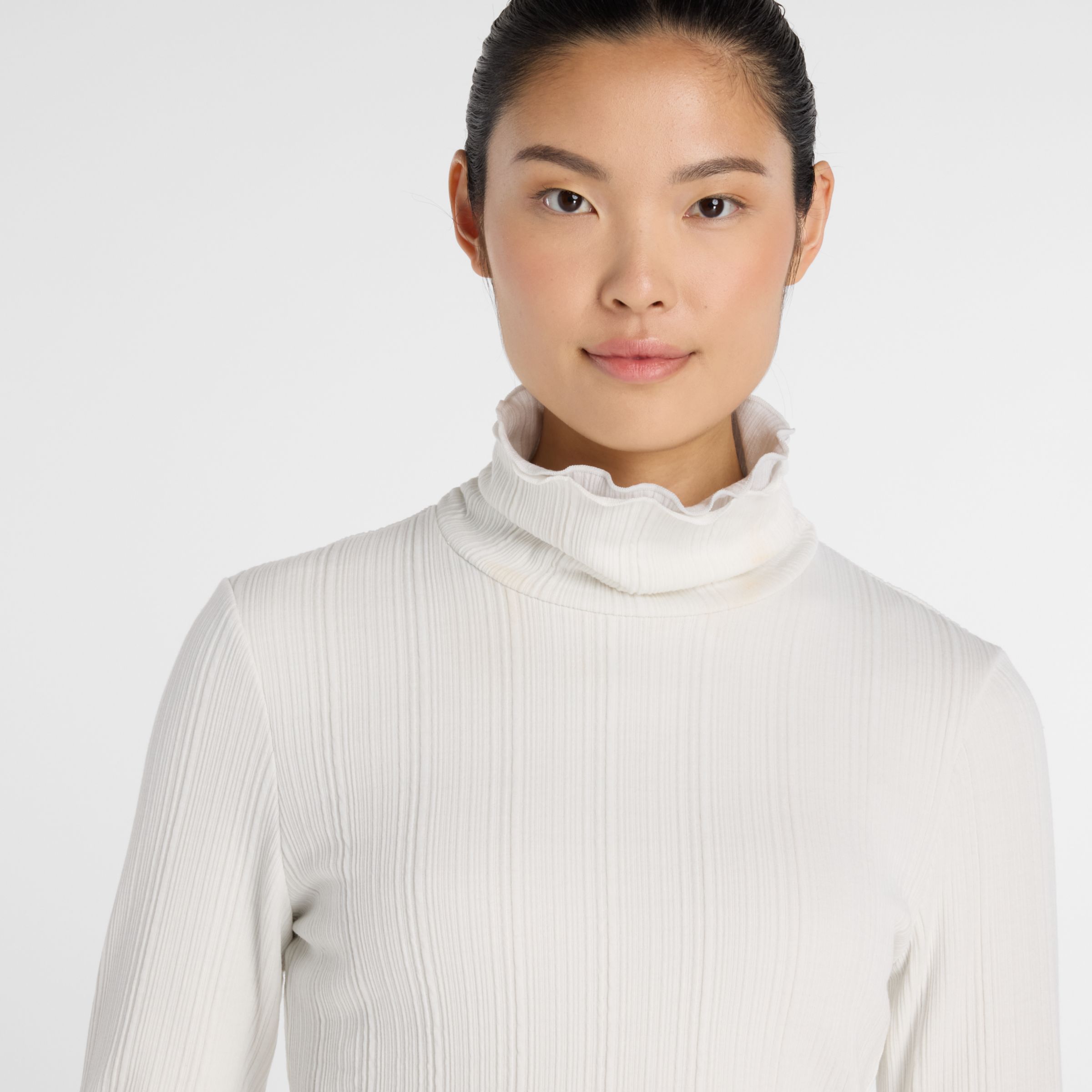 NB GREY カラーブロック長袖トップ