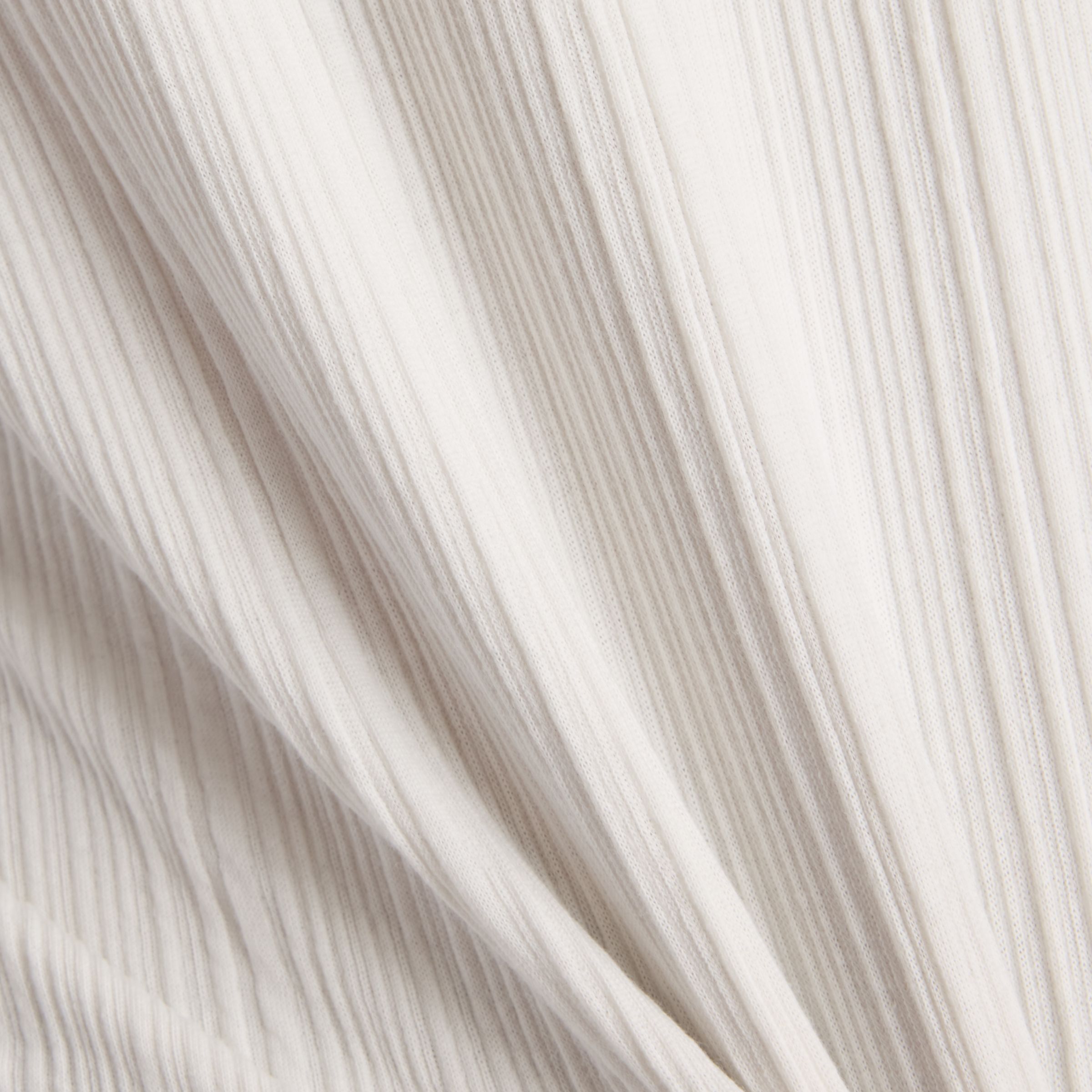 NB GREY カラーブロック長袖トップ