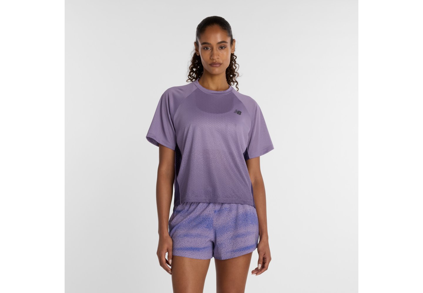 New Balance Viz-Tech Run T-Shirt in Candied Violet — photo 1 of 1
